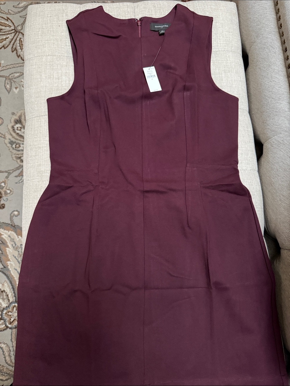 Banana Republic Sleeveless Sheath Dress - Wine